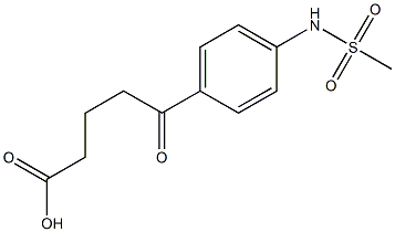 5-(4-methanesulfonamidophenyl)-5-oxopentanoic acid,,结构式