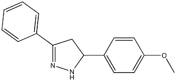 5-(4-methoxyphenyl)-3-phenyl-4,5-dihydro-1H-pyrazole Structure