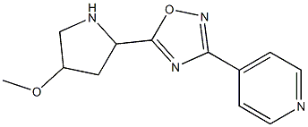  5-(4-methoxypyrrolidin-2-yl)-3-(pyridin-4-yl)-1,2,4-oxadiazole
