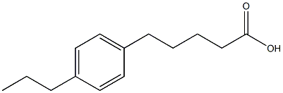 5-(4-propylphenyl)pentanoic acid 结构式