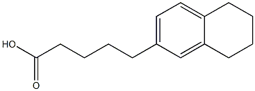 5-(5,6,7,8-tetrahydronaphthalen-2-yl)pentanoic acid,,结构式