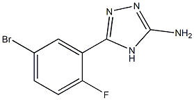 5-(5-bromo-2-fluorophenyl)-4H-1,2,4-triazol-3-amine Struktur