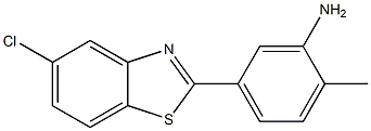 5-(5-chloro-1,3-benzothiazol-2-yl)-2-methylaniline Structure