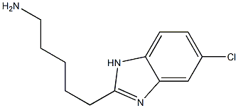 5-(5-chloro-1H-1,3-benzodiazol-2-yl)pentan-1-amine 化学構造式