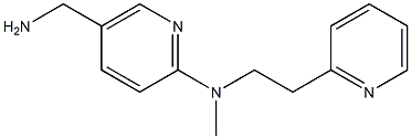 5-(aminomethyl)-N-methyl-N-[2-(pyridin-2-yl)ethyl]pyridin-2-amine Structure