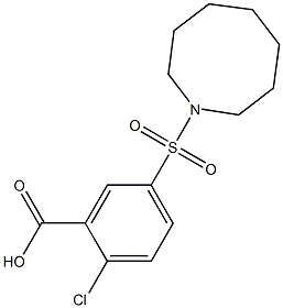 5-(azocane-1-sulfonyl)-2-chlorobenzoic acid|