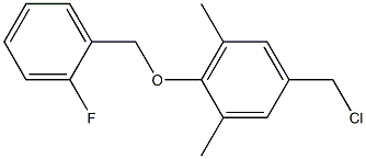 5-(chloromethyl)-2-[(2-fluorophenyl)methoxy]-1,3-dimethylbenzene