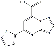 5-(furan-2-yl)-[1,2,4]triazolo[1,5-a]pyrimidine-7-carboxylic acid Structure