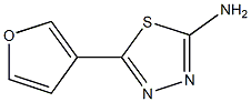 5-(furan-3-yl)-1,3,4-thiadiazol-2-amine Struktur