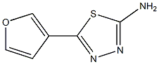 5-(furan-3-yl)-1,3,4-thiadiazol-2-amine Structure