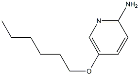 5-(hexyloxy)pyridin-2-amine 化学構造式