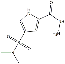 5-(hydrazinocarbonyl)-N,N-dimethyl-1H-pyrrole-3-sulfonamide Structure