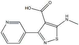 5-(methylamino)-3-pyridin-3-ylisothiazole-4-carboxylic acid Struktur