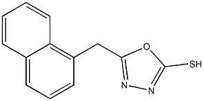 5-(naphthalen-1-ylmethyl)-1,3,4-oxadiazole-2-thiol Struktur
