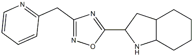 5-(octahydro-1H-indol-2-yl)-3-(pyridin-2-ylmethyl)-1,2,4-oxadiazole Structure