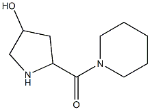 5-(piperidin-1-ylcarbonyl)pyrrolidin-3-ol 化学構造式