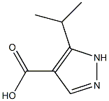 5-(propan-2-yl)-1H-pyrazole-4-carboxylic acid 结构式