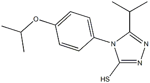 5-(propan-2-yl)-4-[4-(propan-2-yloxy)phenyl]-4H-1,2,4-triazole-3-thiol Struktur