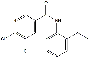 5,6-dichloro-N-(2-ethylphenyl)pyridine-3-carboxamide|