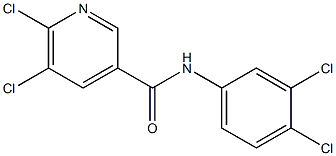 5,6-dichloro-N-(3,4-dichlorophenyl)pyridine-3-carboxamide Structure