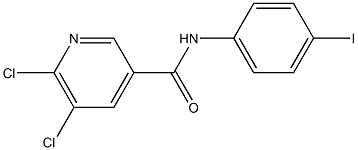 5,6-dichloro-N-(4-iodophenyl)pyridine-3-carboxamide Structure
