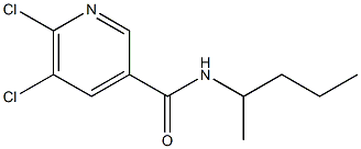 5,6-dichloro-N-(pentan-2-yl)pyridine-3-carboxamide Structure