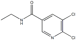 5,6-dichloro-N-ethylpyridine-3-carboxamide,,结构式