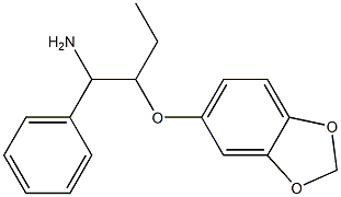 5-[(1-amino-1-phenylbutan-2-yl)oxy]-2H-1,3-benzodioxole Structure