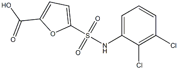 5-[(2,3-dichlorophenyl)sulfamoyl]furan-2-carboxylic acid Struktur