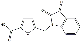 5-[(2,3-dioxo-2,3-dihydro-1H-indol-1-yl)methyl]-2-furoic acid|