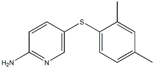 5-[(2,4-dimethylphenyl)sulfanyl]pyridin-2-amine 结构式