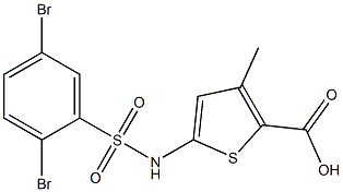 5-[(2,5-dibromobenzene)sulfonamido]-3-methylthiophene-2-carboxylic acid