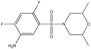 5-[(2,6-dimethylmorpholine-4-)sulfonyl]-2,4-difluoroaniline