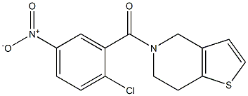 5-[(2-chloro-5-nitrophenyl)carbonyl]-4H,5H,6H,7H-thieno[3,2-c]pyridine Structure