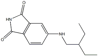 5-[(2-ethylbutyl)amino]-2,3-dihydro-1H-isoindole-1,3-dione Struktur