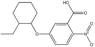 5-[(2-ethylcyclohexyl)oxy]-2-nitrobenzoic acid 结构式