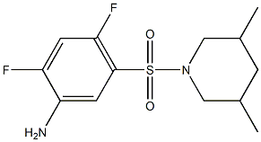 5-[(3,5-dimethylpiperidine-1-)sulfonyl]-2,4-difluoroaniline|