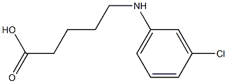 5-[(3-chlorophenyl)amino]pentanoic acid
