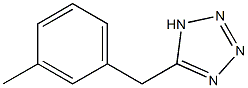 5-[(3-methylphenyl)methyl]-1H-1,2,3,4-tetrazole,,结构式
