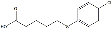 5-[(4-chlorophenyl)sulfanyl]pentanoic acid Struktur