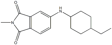 5-[(4-ethylcyclohexyl)amino]-2-methyl-2,3-dihydro-1H-isoindole-1,3-dione Struktur