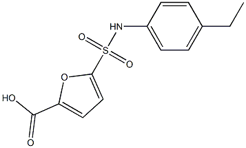 5-[(4-ethylphenyl)sulfamoyl]furan-2-carboxylic acid Structure