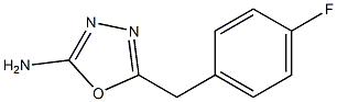 5-[(4-fluorophenyl)methyl]-1,3,4-oxadiazol-2-amine 结构式