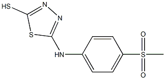 5-[(4-methanesulfonylphenyl)amino]-1,3,4-thiadiazole-2-thiol,,结构式