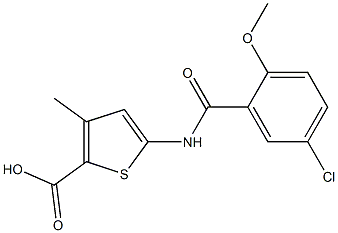 5-[(5-chloro-2-methoxybenzene)amido]-3-methylthiophene-2-carboxylic acid