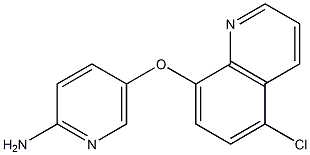 5-[(5-chloroquinolin-8-yl)oxy]pyridin-2-amine Struktur