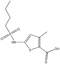 5-[(butylsulfonyl)amino]-3-methylthiophene-2-carboxylic acid Structure