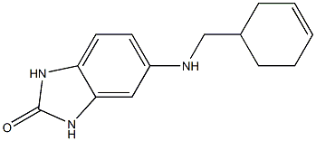 5-[(cyclohex-3-en-1-ylmethyl)amino]-2,3-dihydro-1H-1,3-benzodiazol-2-one Structure