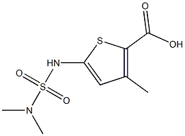 5-[(dimethylsulfamoyl)amino]-3-methylthiophene-2-carboxylic acid Structure