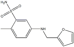 5-[(furan-2-ylmethyl)amino]-2-methylbenzene-1-sulfonamide